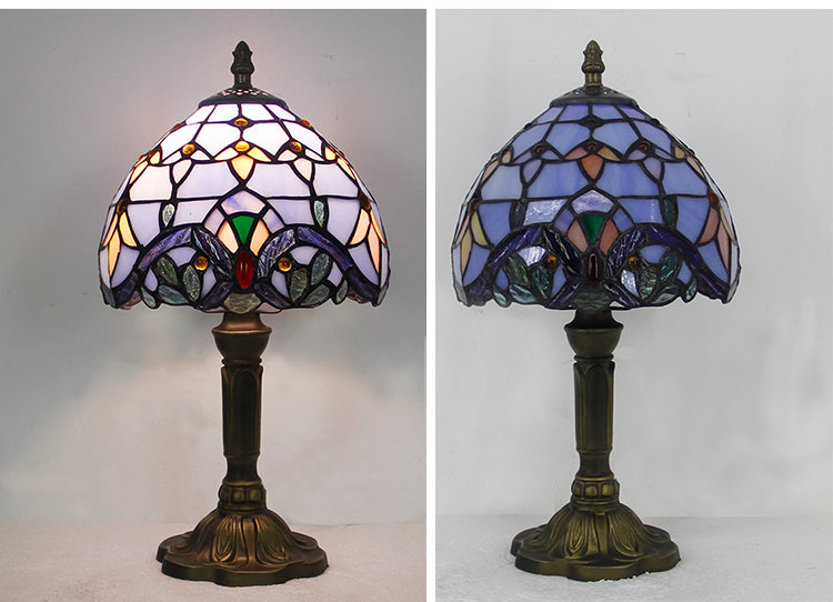 (KL4) Tiffany Style Glass Table Lamp