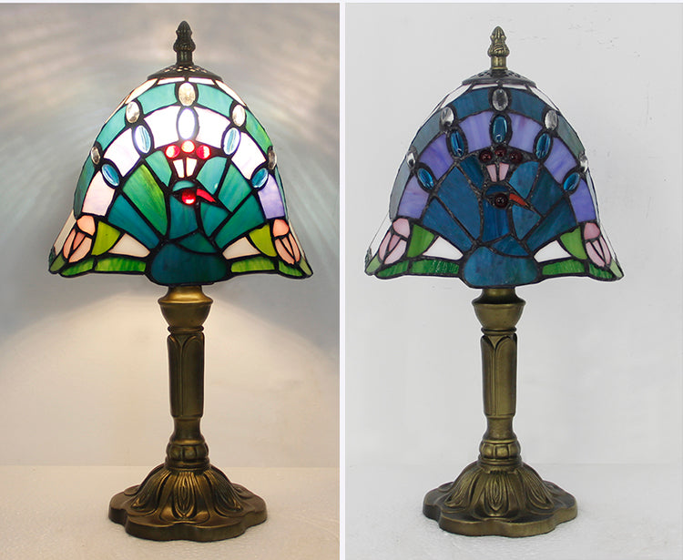 (KL35) Tiffany Style Glass Table Lamp