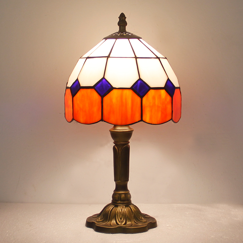 (KL6) Tiffany Style Glass Table Lamp