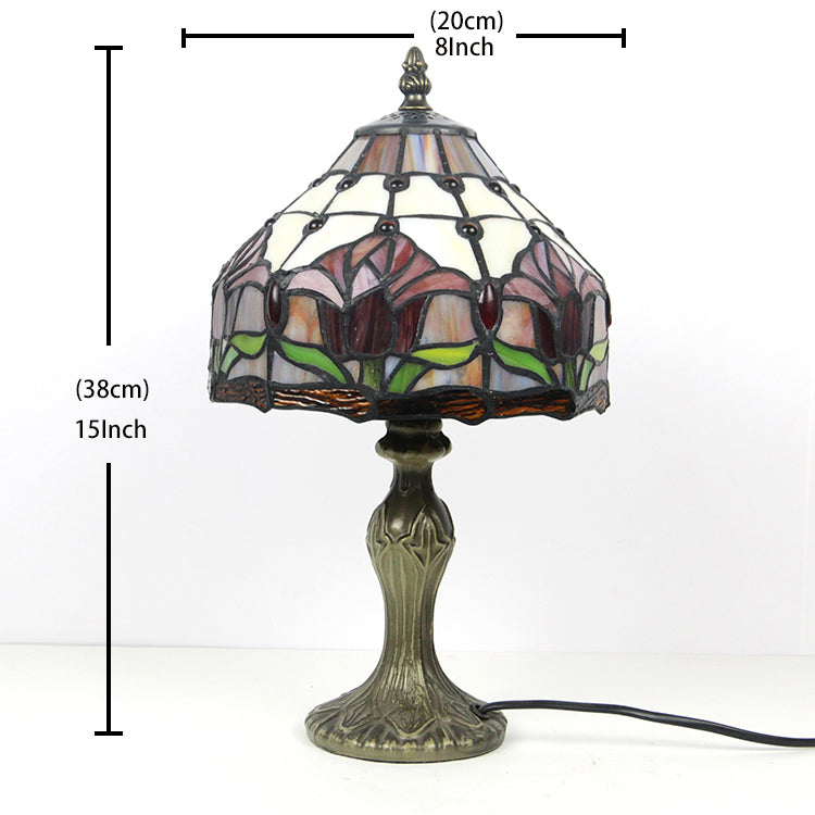 (LHJ02) Tiffany Style Glass Table Lamp