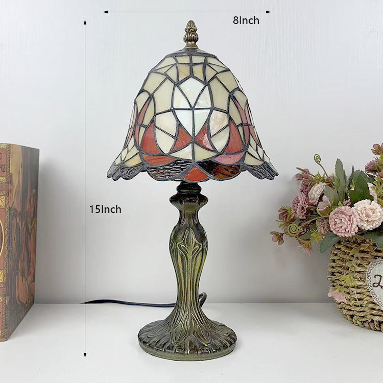 (LHJ32) Tiffany Style Glass Table Lamp