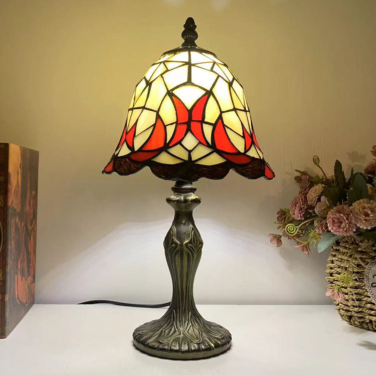 (LHJ32) Tiffany Style Glass Table Lamp
