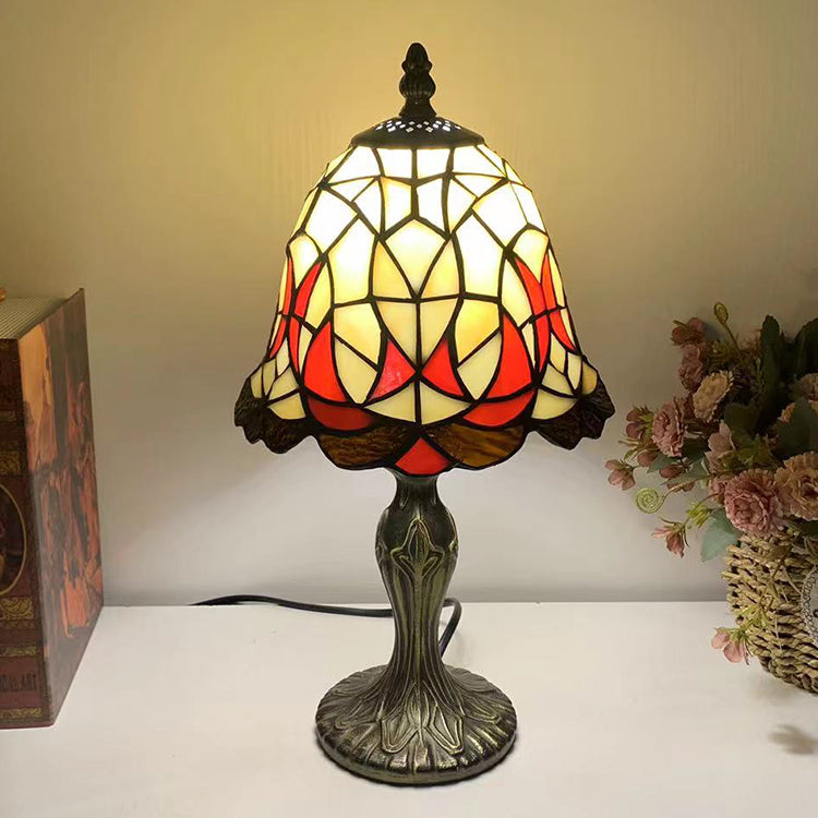 (LHJ32) Tiffany Style Glass Table Lamp