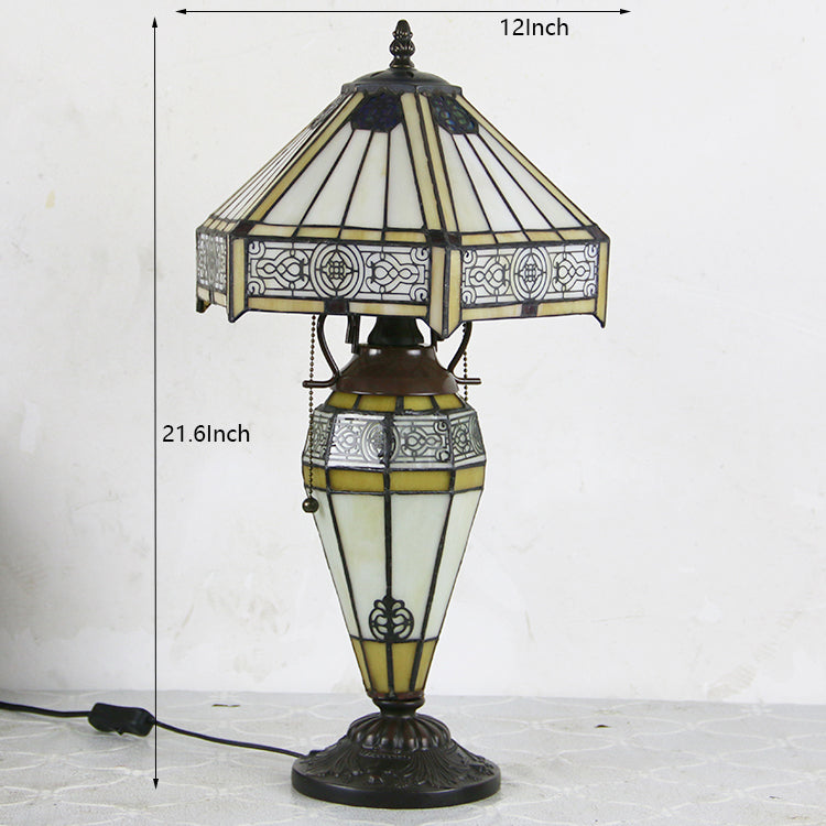 (LHJ50) Tiffany Style Glass Table Lamp