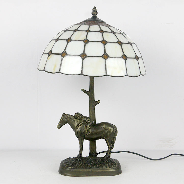 (LHJ89) Tiffany Style Glass Table Lamp
