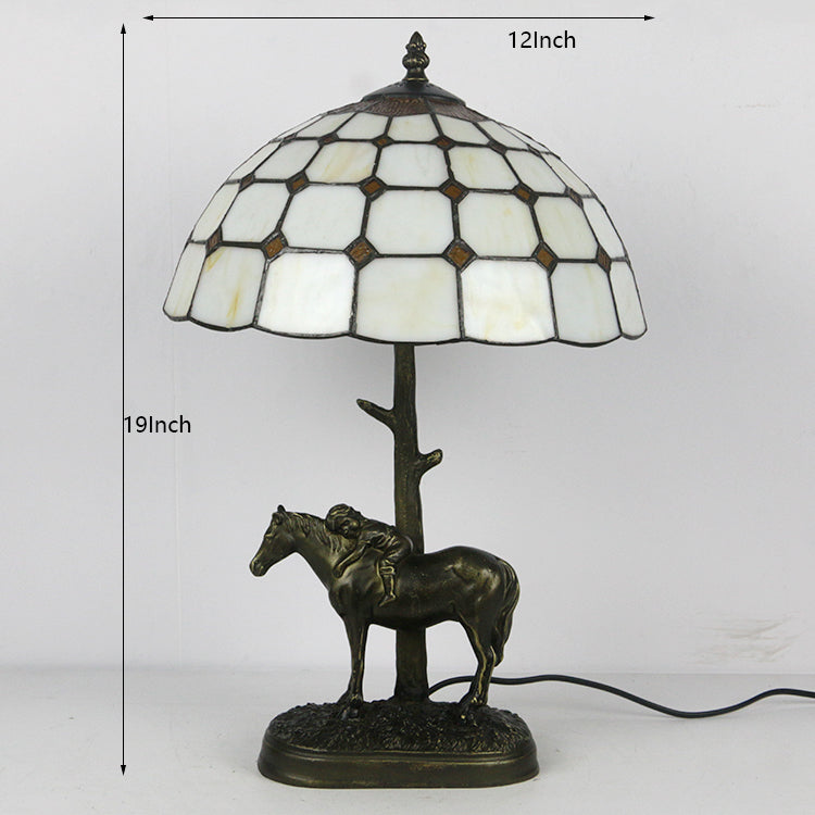 (LHJ89) Tiffany Style Glass Table Lamp