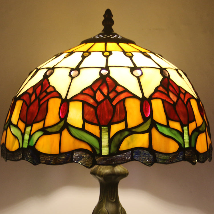 (LHJ60) Tiffany Style Glass Table Lamp