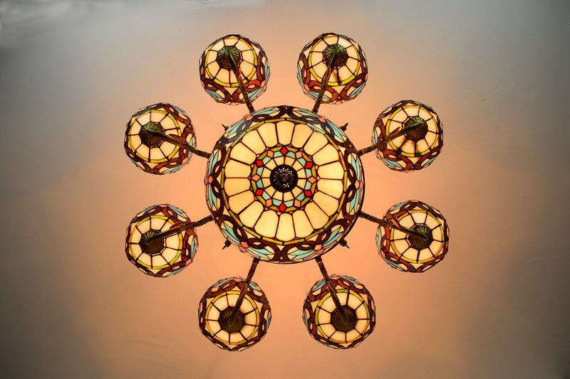 (OFD2107) Tiffany 8 Head Chandelier