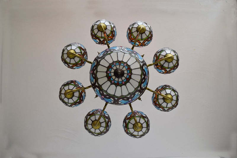 (OFD2107) Tiffany 8 Head Chandelier