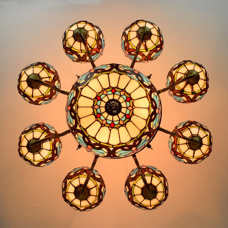 (OFD2107) Tiffany 8 Head Chandelier