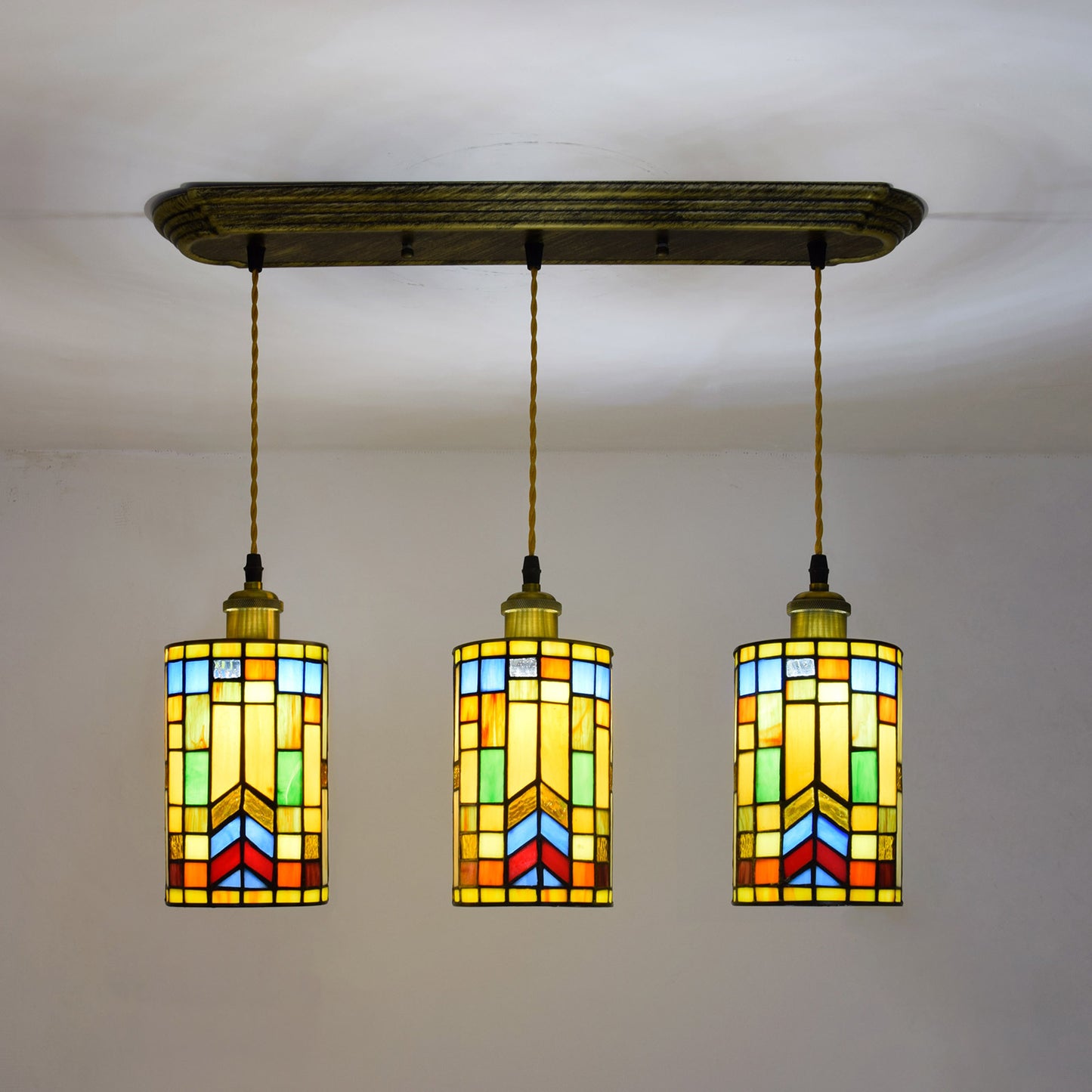 (OFD2009) Tiffany Ceiling Bar Chandelier