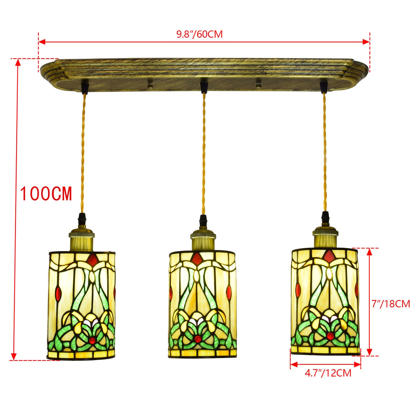 (OFD2012) Tiffany Ceiling Bar Chandelier