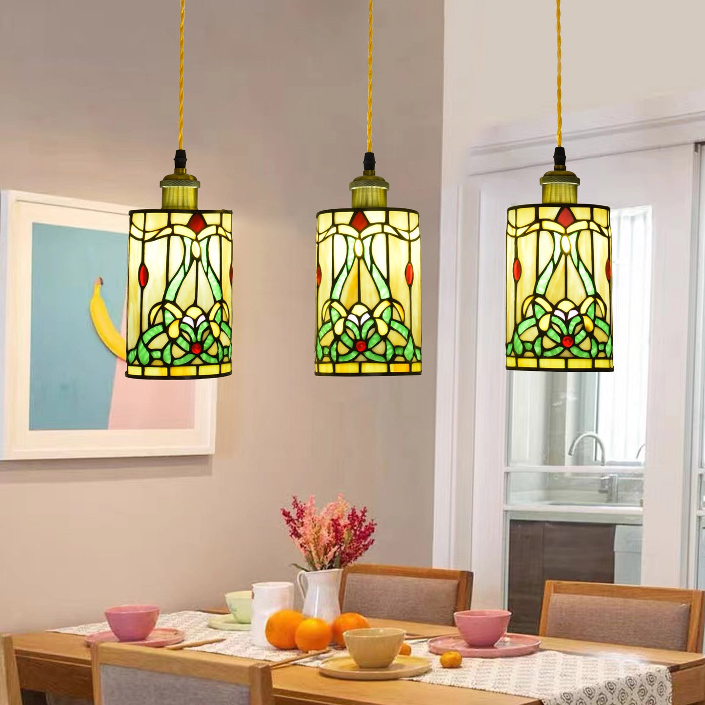 (OFD2012) Tiffany Ceiling Bar Chandelier