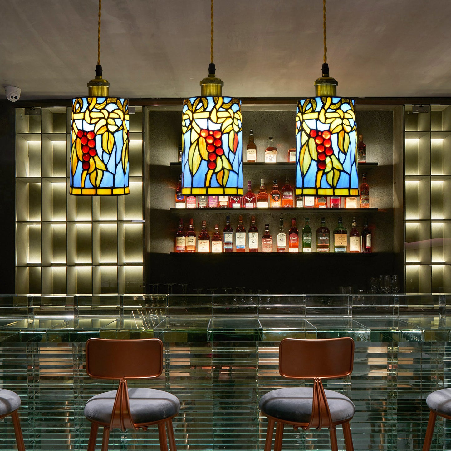 (OFD2014) Tiffany Ceiling Bar Chandelier