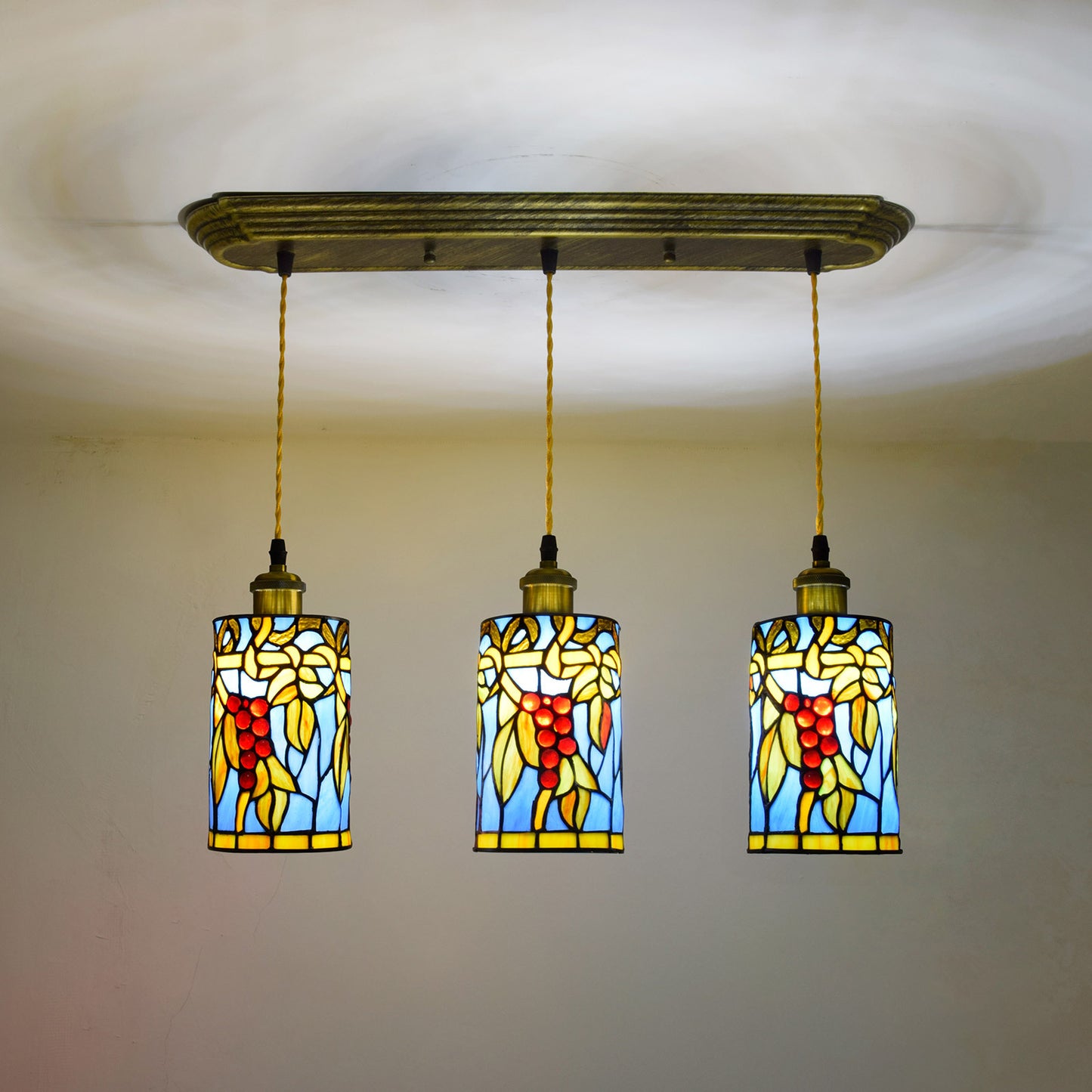 (OFD2014) Tiffany Ceiling Bar Chandelier