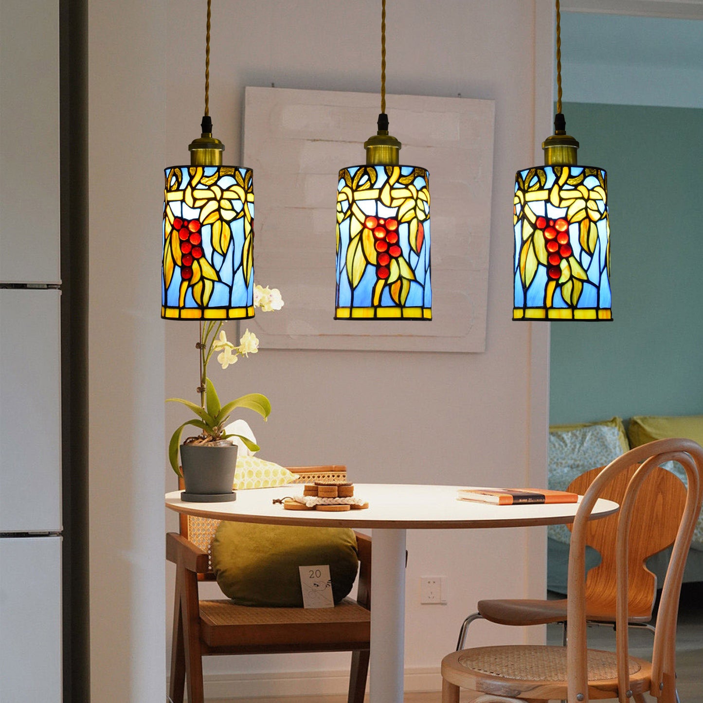 (OFD2014) Tiffany Ceiling Bar Chandelier