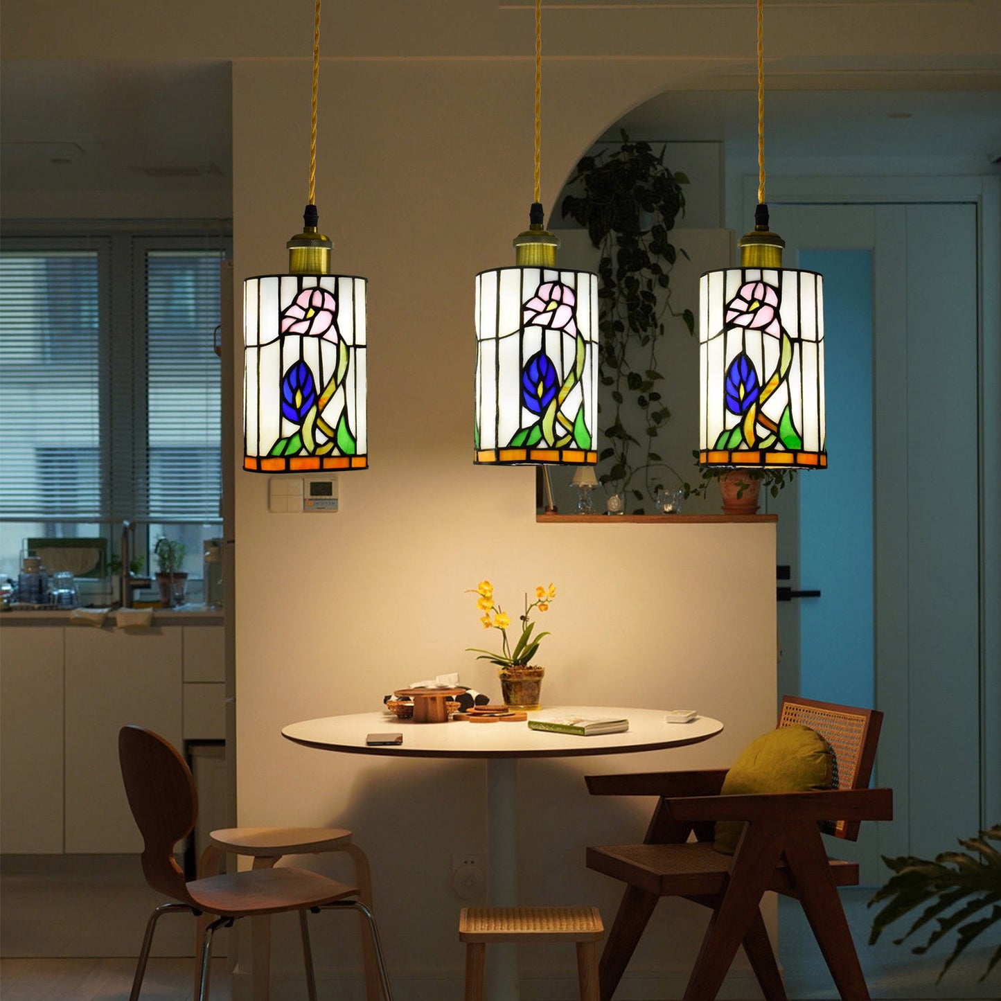 (OFD2015) Tiffany Ceiling Bar Chandelier