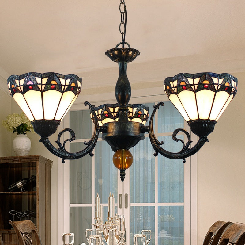 (OFD2023) Tiffany 3 Head Chandelier