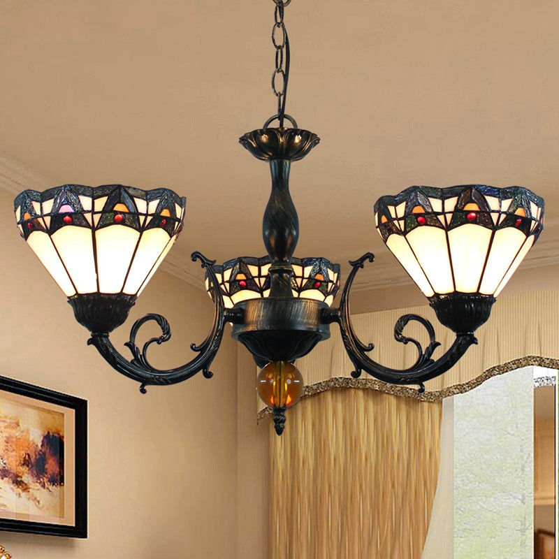 (OFD2023) Tiffany 3 Head Chandelier
