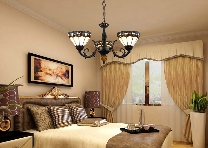 (OFD2023) Tiffany 3 Head Chandelier