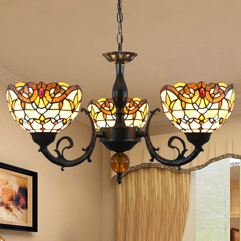 (OFD2026) Tiffany 3 Head Chandelier