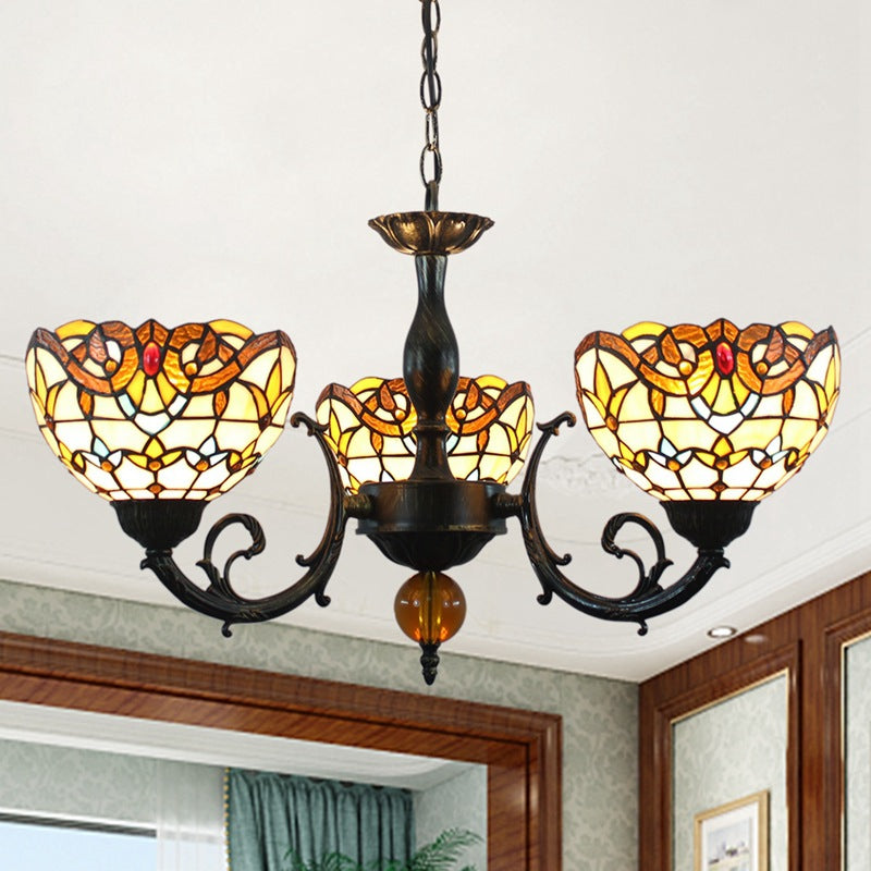 (OFD2026) Tiffany 3 Head Chandelier