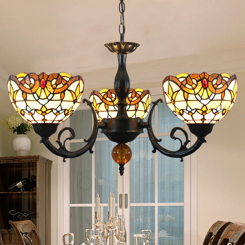 (OFD2026) Tiffany 3 Head Chandelier