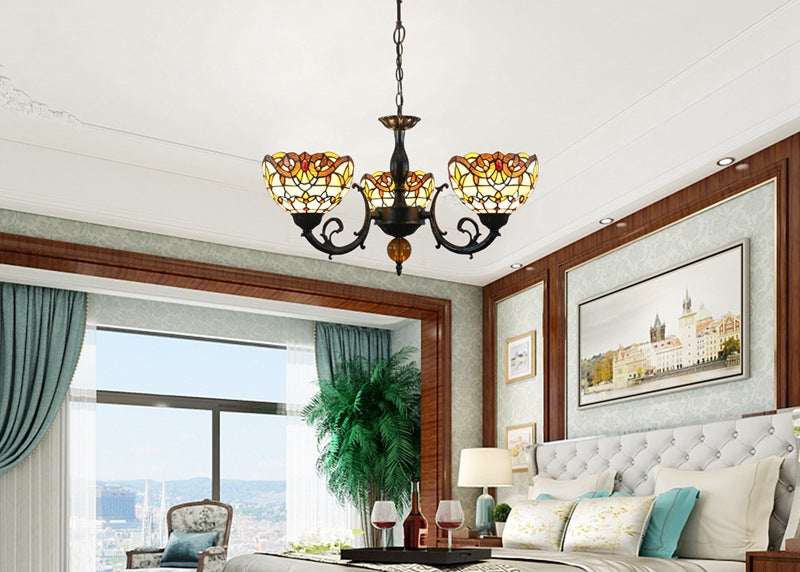 (OFD2026) Tiffany 3 Head Chandelier