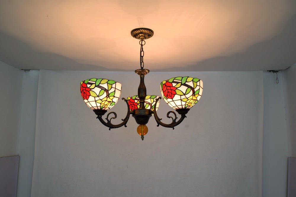 (OFD2028) Tiffany 3 Head Chandelier