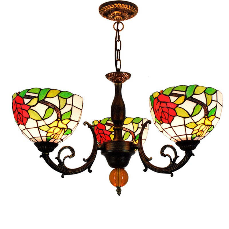 (OFD2028) Tiffany 3 Head Chandelier