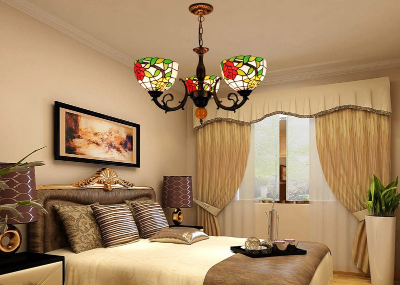(OFD2028) Tiffany 3 Head Chandelier