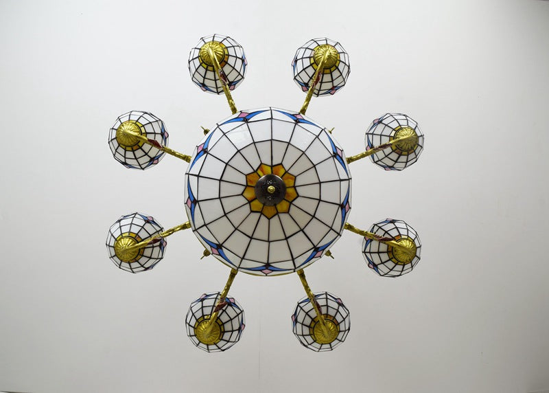 (OFD2117) Tiffany 8 Head Chandelier