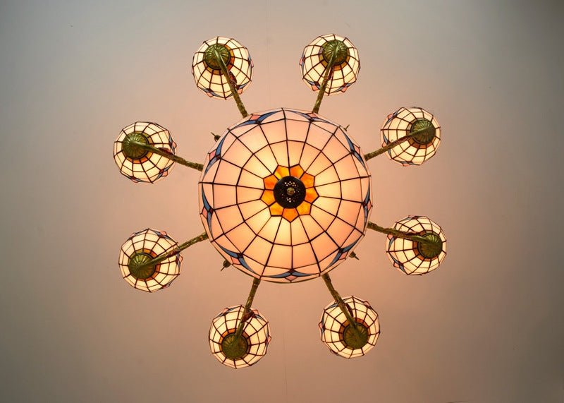 (OFD2117) Tiffany 8 Head Chandelier