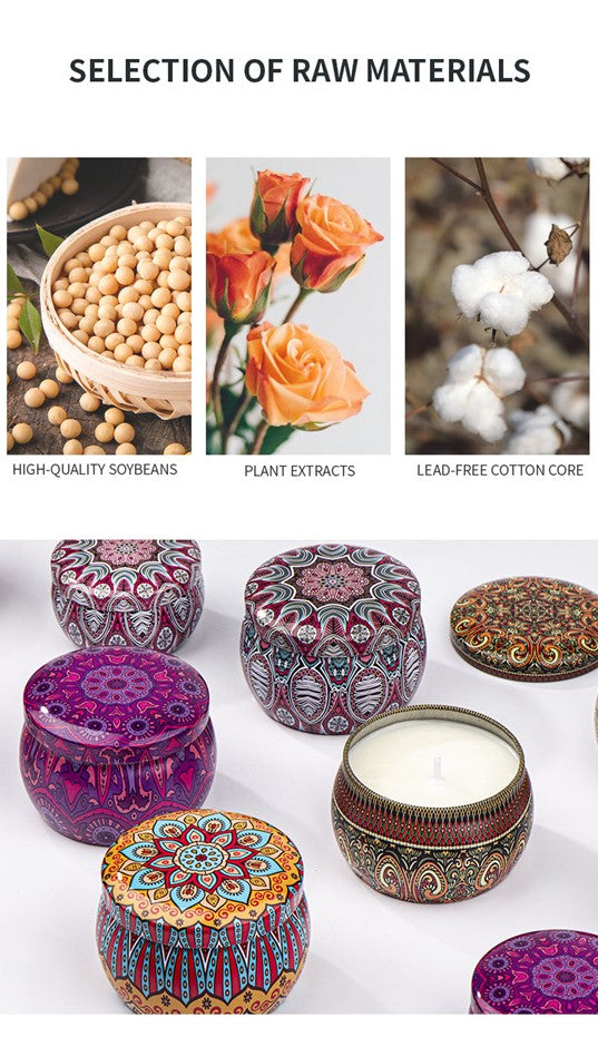 (AS03) Luxury Soy Wax Scented Candles Gifts Set