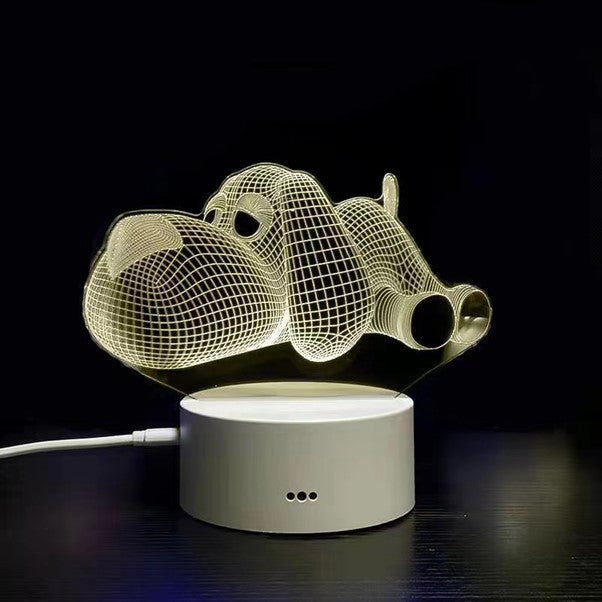 SO732 Sleepy Dog - Colour Changing LED Night Light