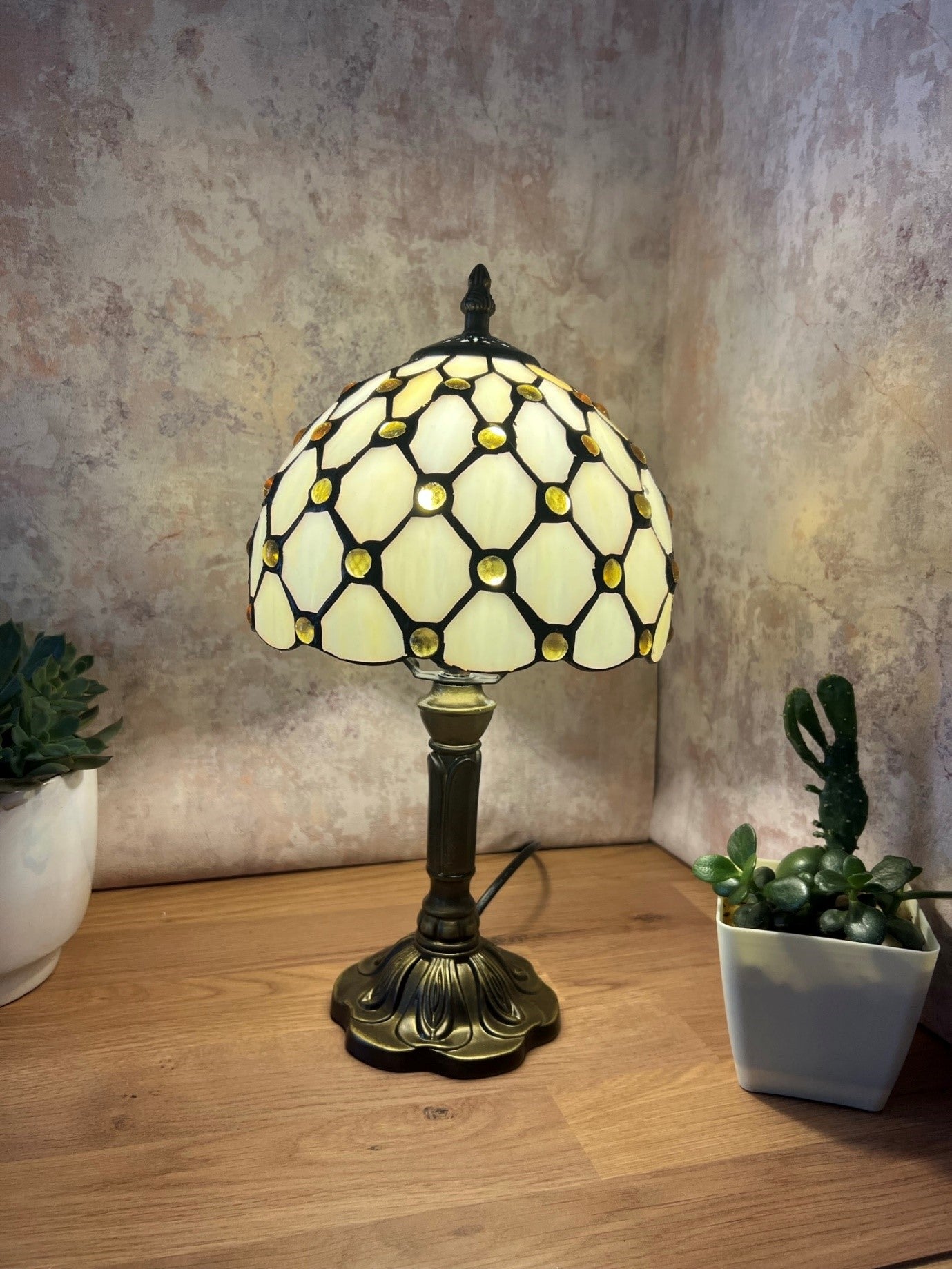 (KL3) Tiffany Style Glass Table Lamp