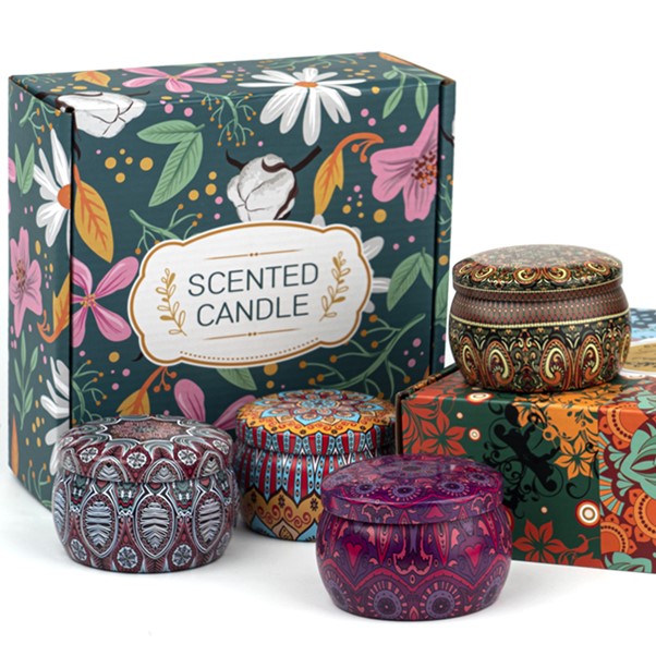(AS03) Luxury Soy Wax Scented Candles Gifts Set
