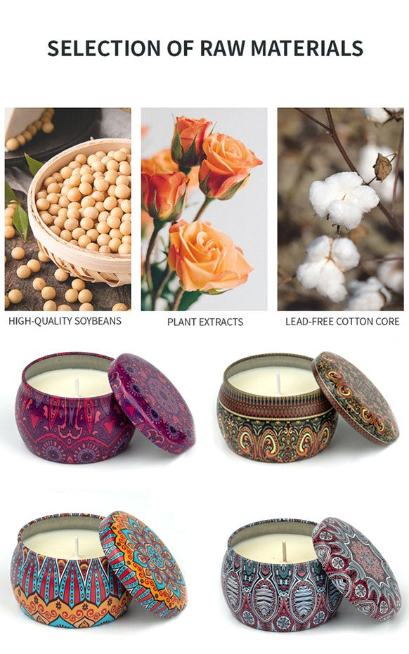 (AS03) Luxury Soy Wax Scented Candles Gifts Set