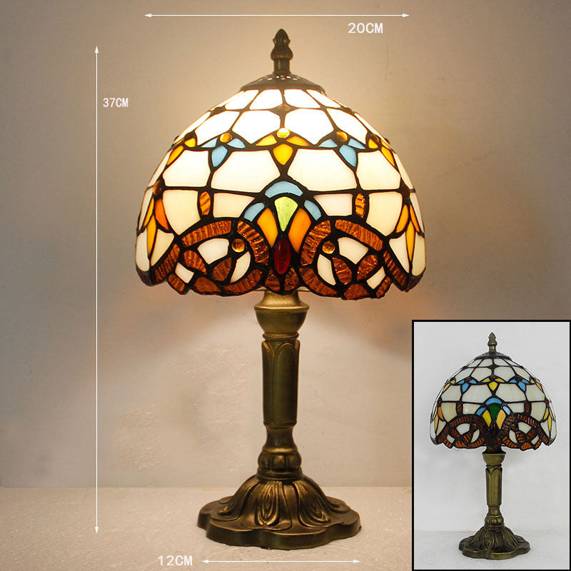 (SGL01) Tiffany Style Glass Table Lamp