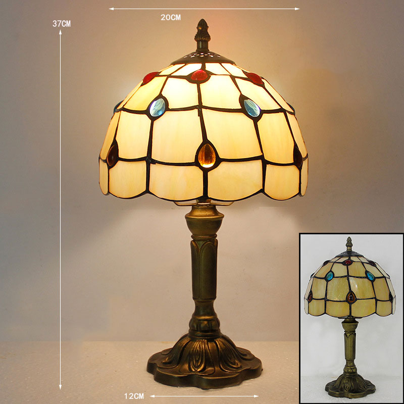 (SGL08) Tiffany Style Glass Table Lamp