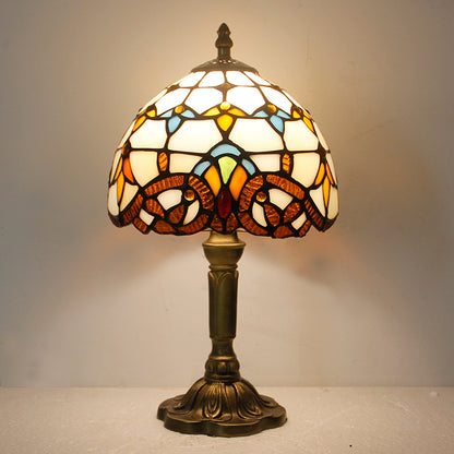 (KL9)                         Tiffany Style Glass Table Lamp