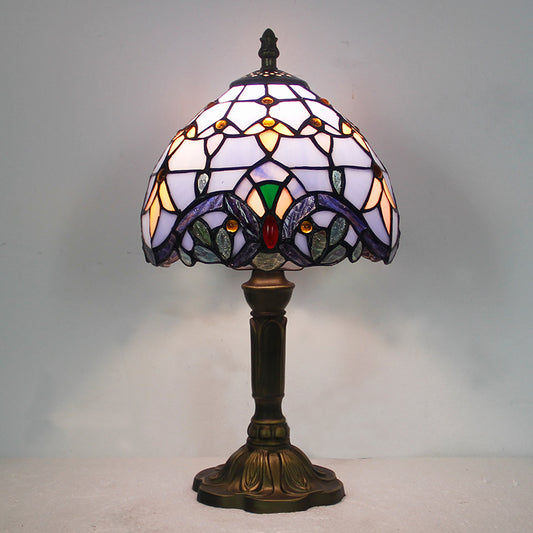 (KL4) Tiffany Style Glass Table Lamp