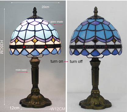 (KL2) Tiffany Style Glass Table Lamp