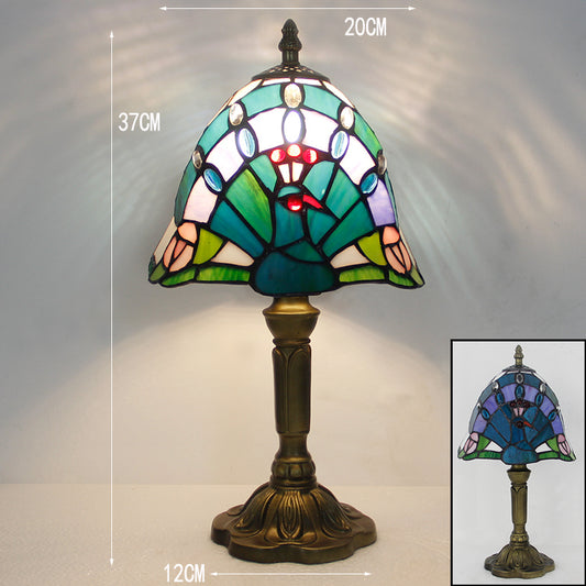 (KL35) Tiffany Style Glass Table Lamp