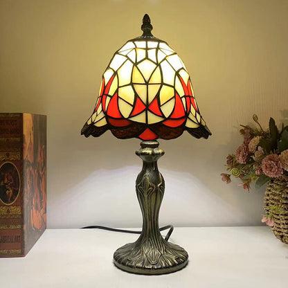 (LHJ32)                         Tiffany Style Glass Table Lamp