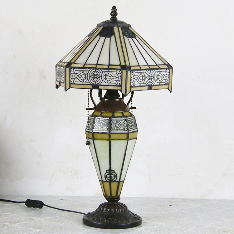 (LHJ50)                         Tiffany Style Glass Table Lamp