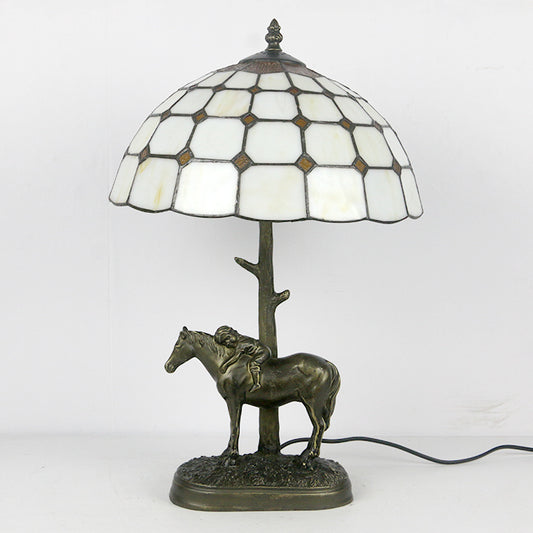 (LHJ89)                         Tiffany Style Glass Table Lamp