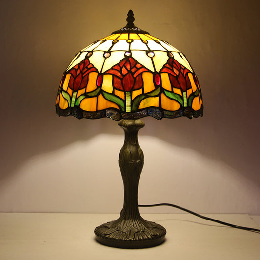 (LHJ60)                         Tiffany Style Glass Table Lamp