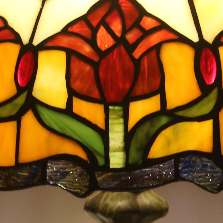 (LHJ60)                         Tiffany Style Glass Table Lamp