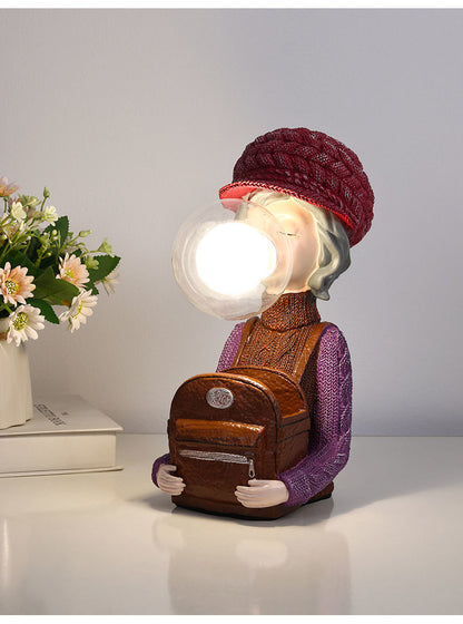 (SS02)            Bubble Girl Lamp 2